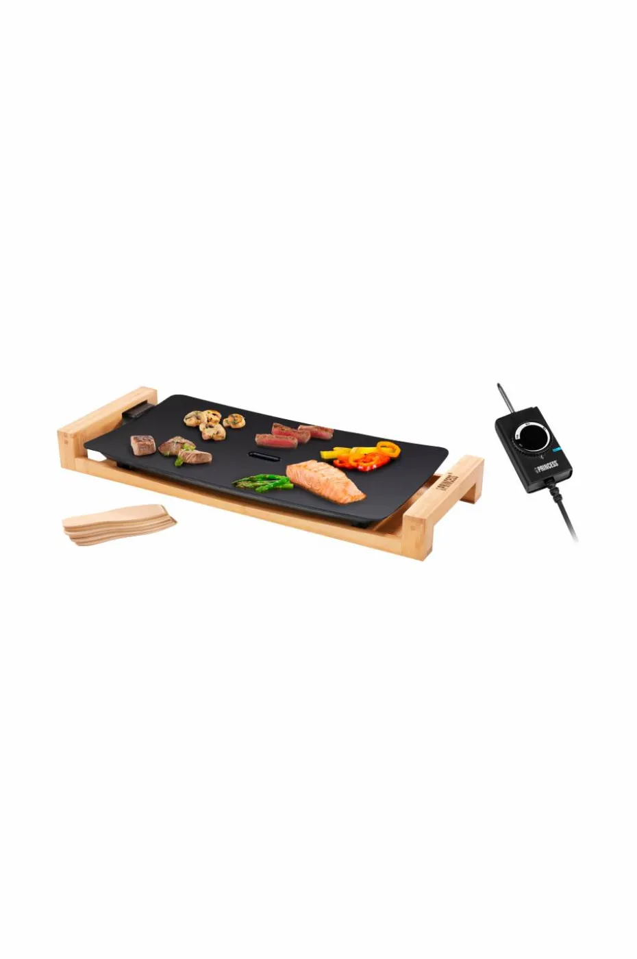 Princess Bordgrill Table Chef Pure Black Bamboo 50 x 25 cm