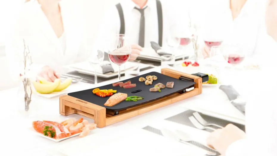 Princess Bordgrill Table Chef Pure Black Bamboo 50 x 25 cm