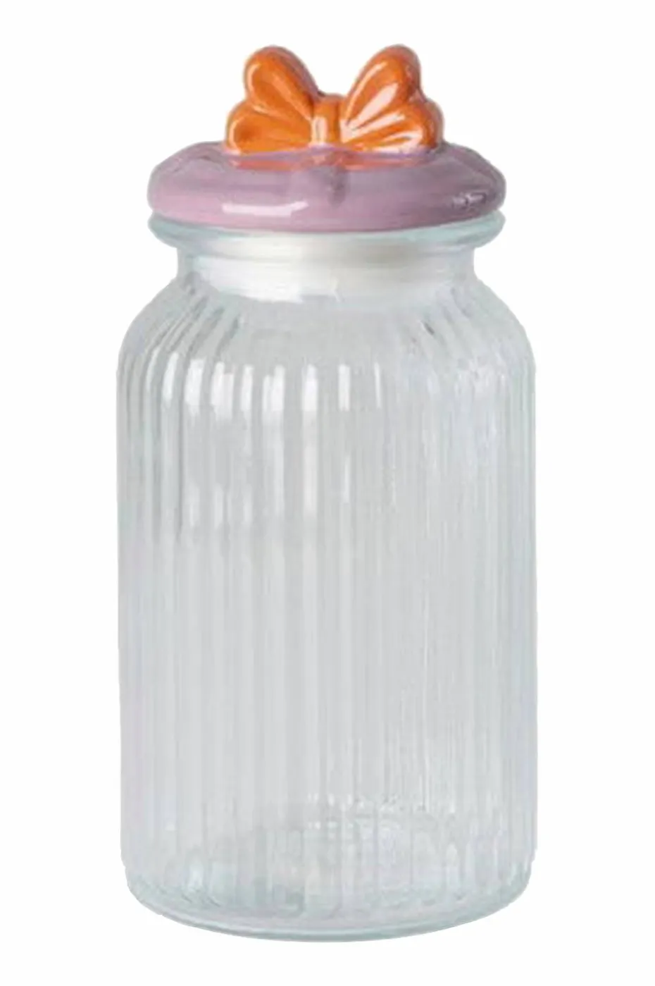 RICE Glasskrukke med buelokk Large