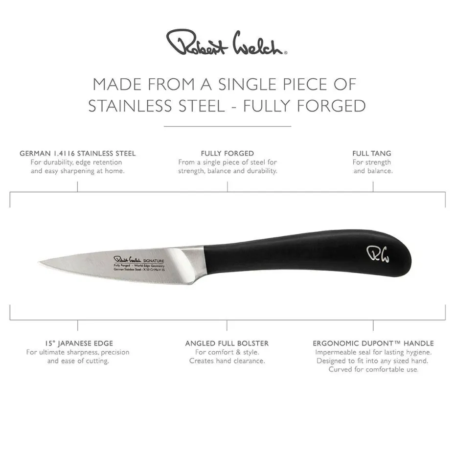 Robert Welch Grønnsaks-/skallkniv Signature 8cm/ 3