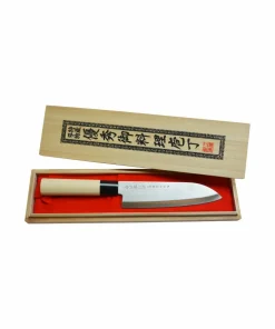 Satake Kokkekniv Satake Houcho Santoku i eske av balsatre