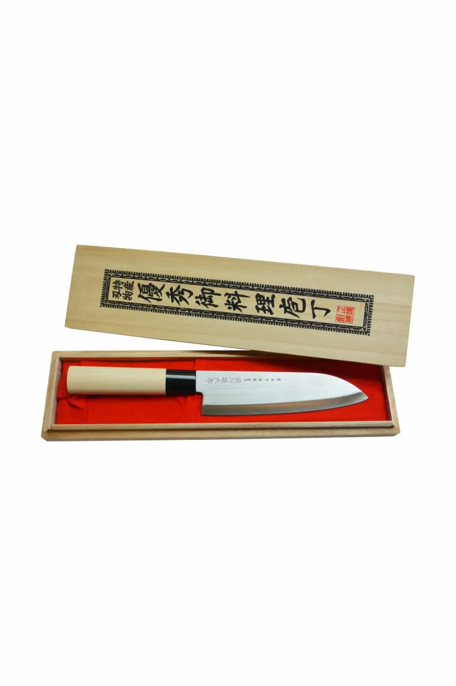 Satake Kokkekniv Satake Houcho Santoku i eske av balsatre