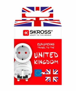 SKROSS Reiseadapter Europa Til Storbritannia og andre Jordet