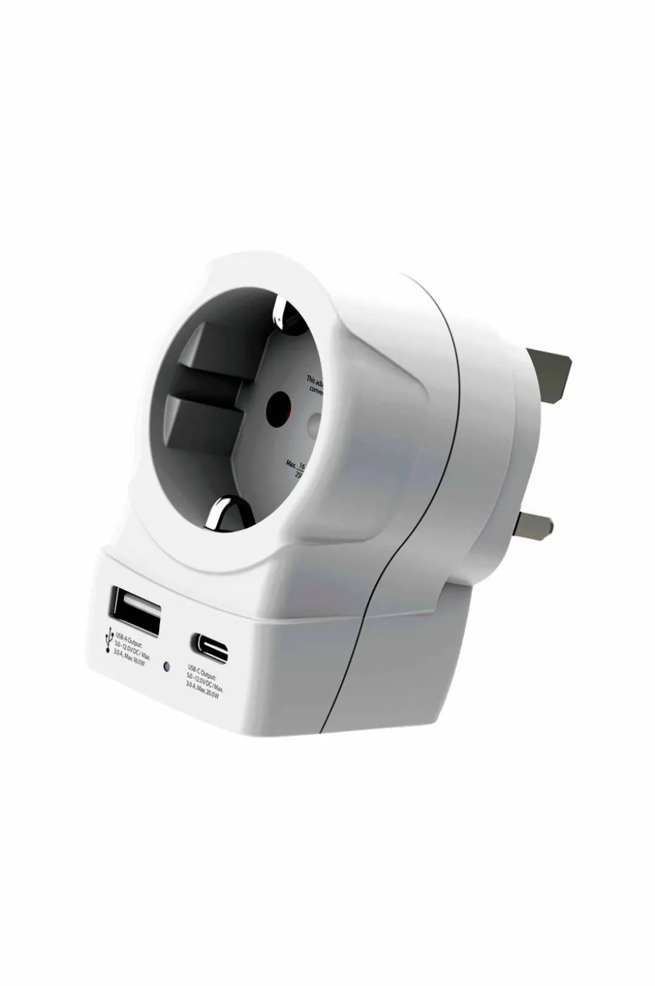 SKROSS Reiseadapter USB-A/USB-C 20W