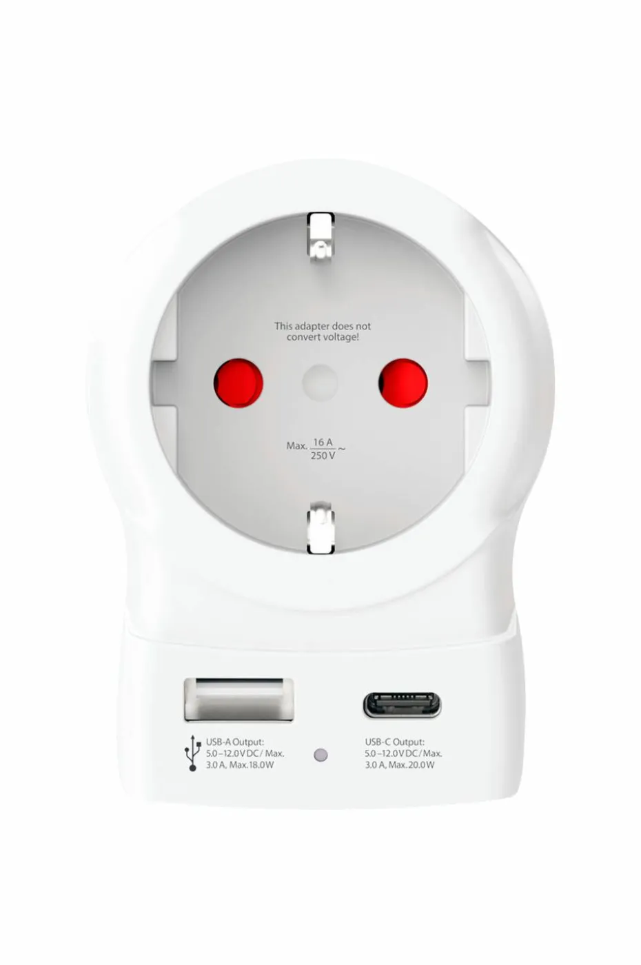 SKROSS Reiseadapter USB-A/USB-C 20W