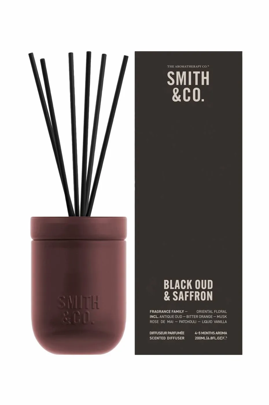 Smith & Co. Black Oud & Saffron Diffuser 200 ml