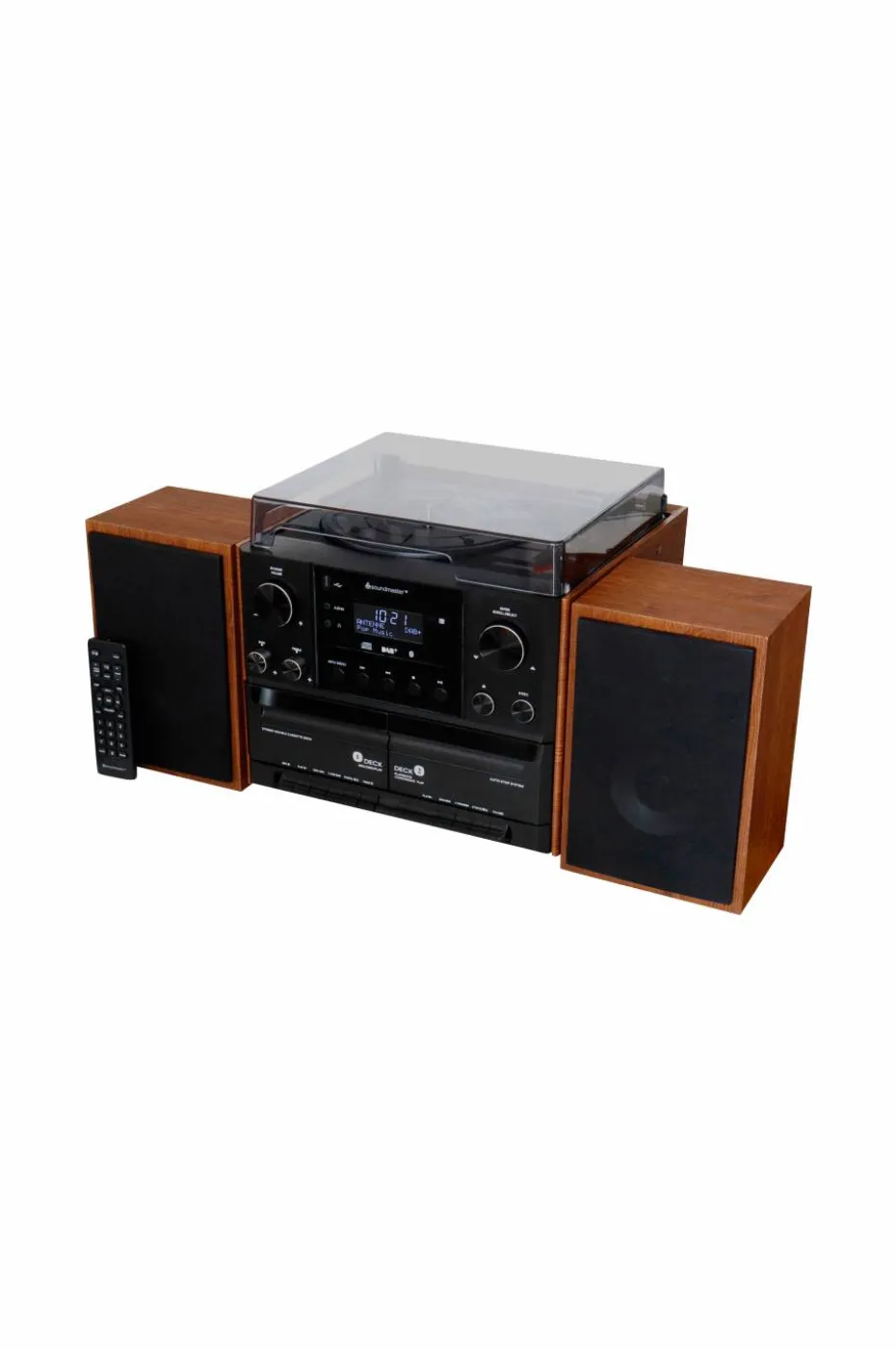 Soundmaster Stereo Music Centre Mcd5600 With Dab+/fm Radio, Cd/mp3, Turntable, Double Cassette, Usb, Bluetooth