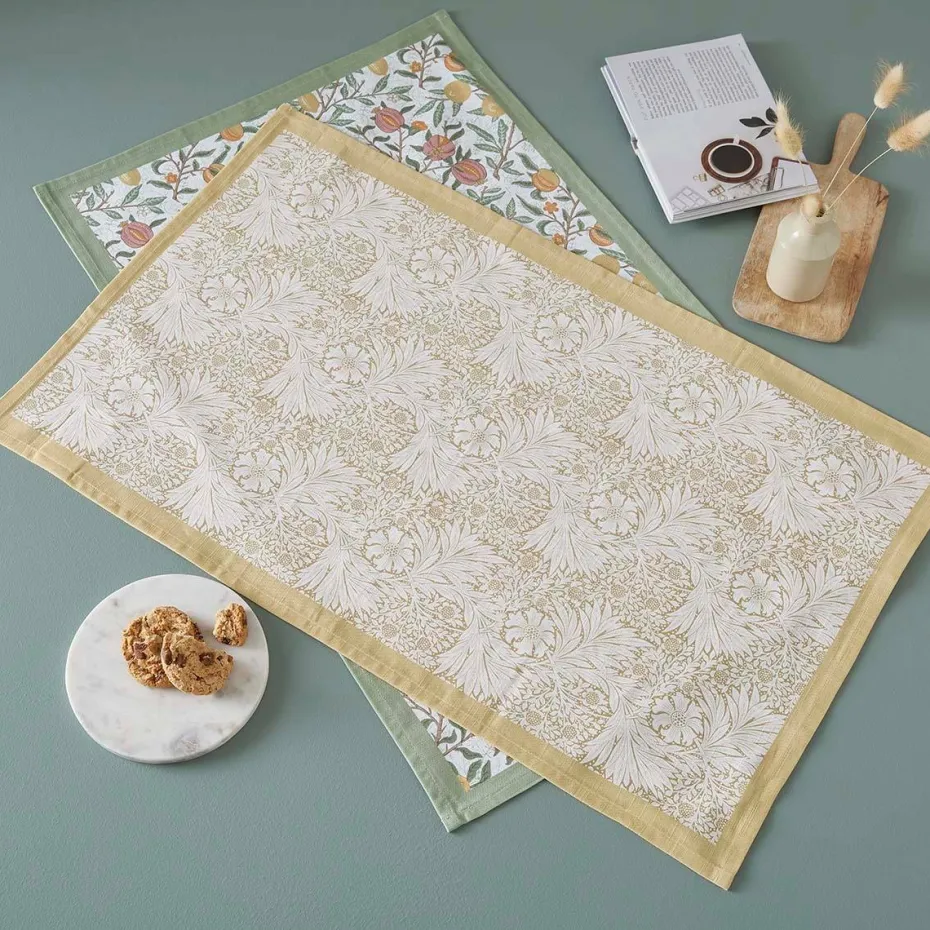 Spode Kjøkkenhåndklær Morris & Co Fruits & Marigold Sett med 2