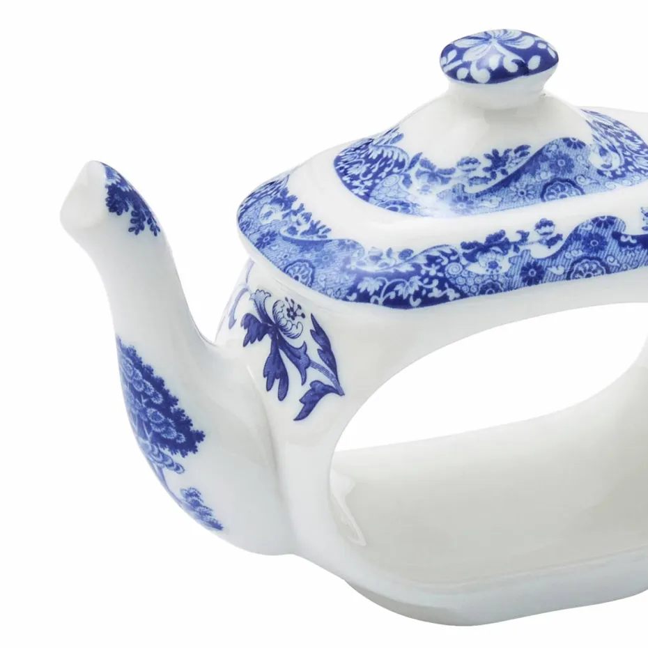 Spode Serviettringer Tekanne Blue Italian 6 cm, 4-pk.