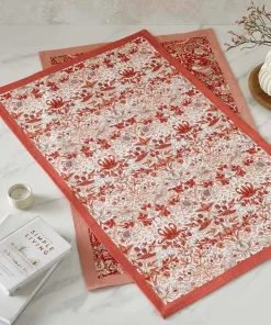 Spode Tehåndklær Morris & Co Strawberry Thief Sett med 2