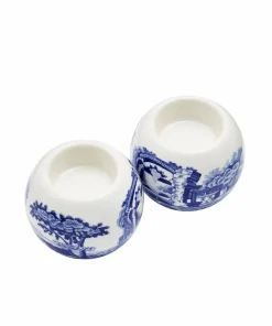 Spode Telysholdere Blue Italian 6 cm x 7,5 cm, 2-pakning