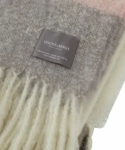 Stackelbergs Pledd Rutete mohairstripe