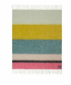 Stackelbergs Pledd Rutete mohairstripe