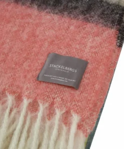 Stackelbergs Pledd Rutete mohairstripe