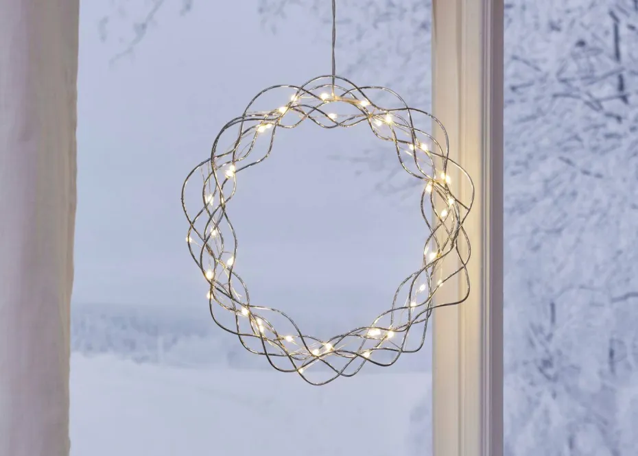 Star Trading Krøllete 30 cm sølv