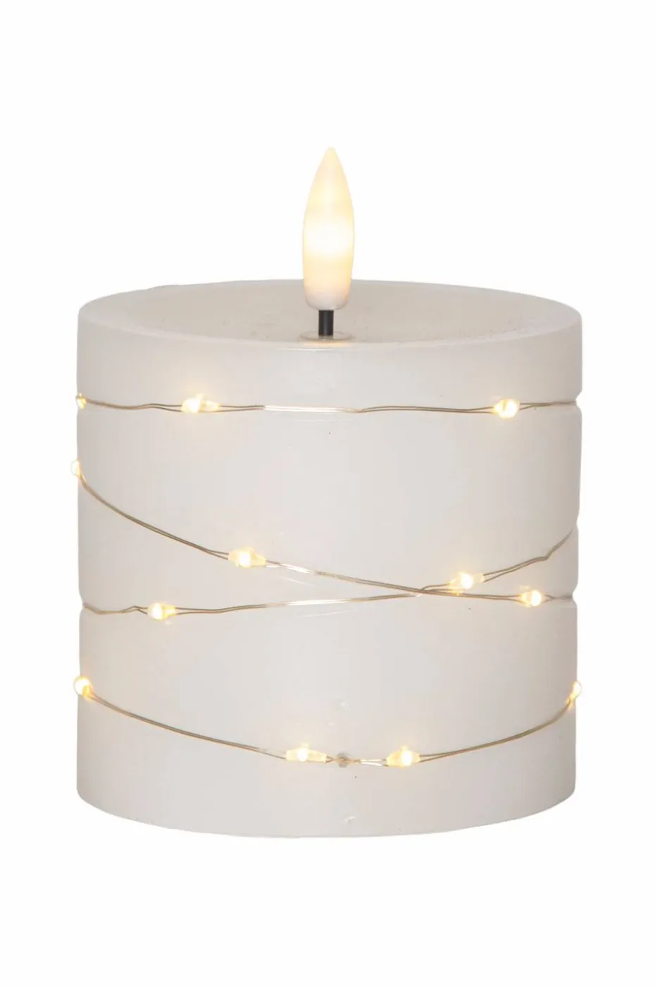 Star Trading LED-søyle stearinlys Flamme Dew 10cm