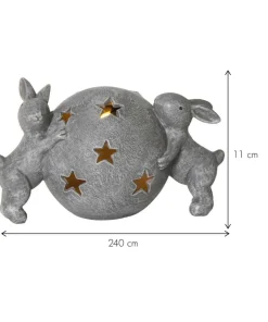 Star Trading LED-søyle stearinlys Flamme Dew 12,5cm