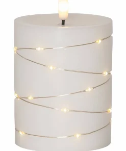 Star Trading LED-søyle stearinlys Flamme Dew 12,5cm