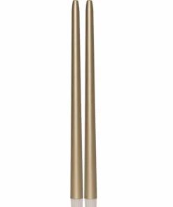 Star Trading LED-Taperlys Flamme Metal 2-p 39cm