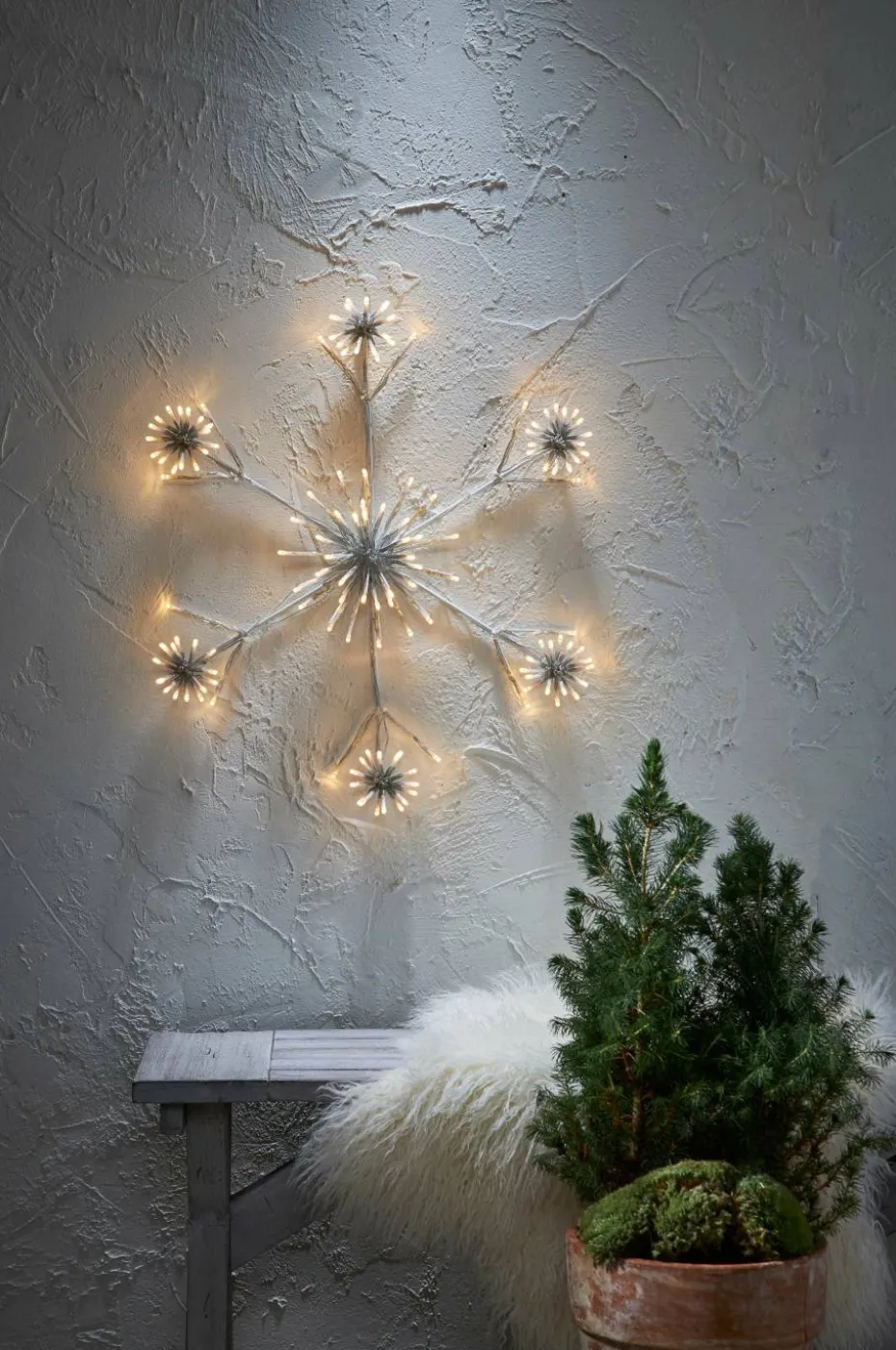 Star Trading Silhuett Flower Snowflake 60 cm
