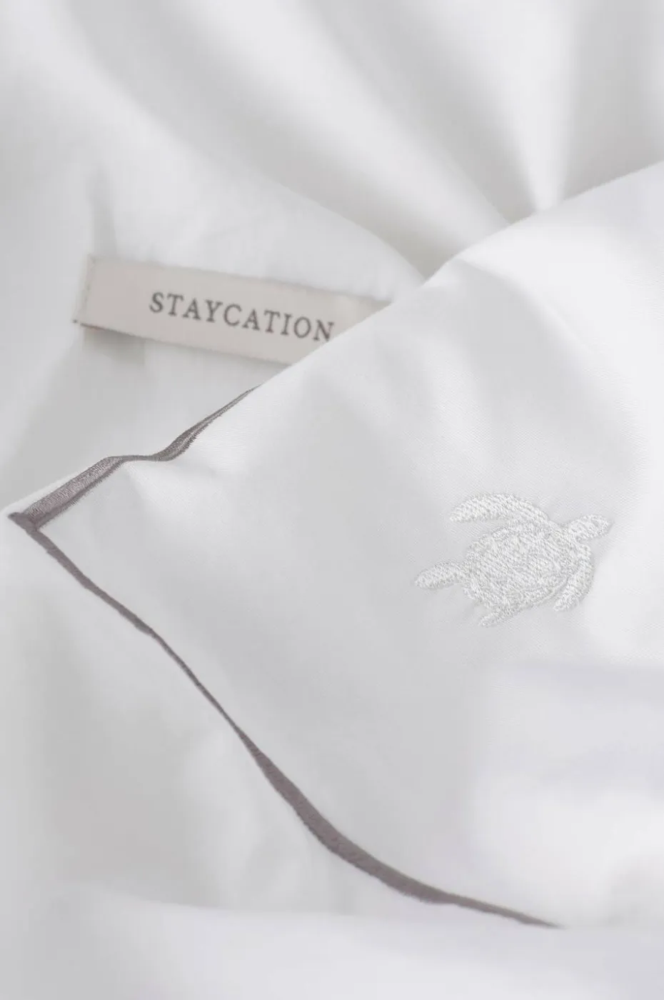 Staycation Dynetrekksett Careful Line i bomullspercale 2 eller 3 stykker