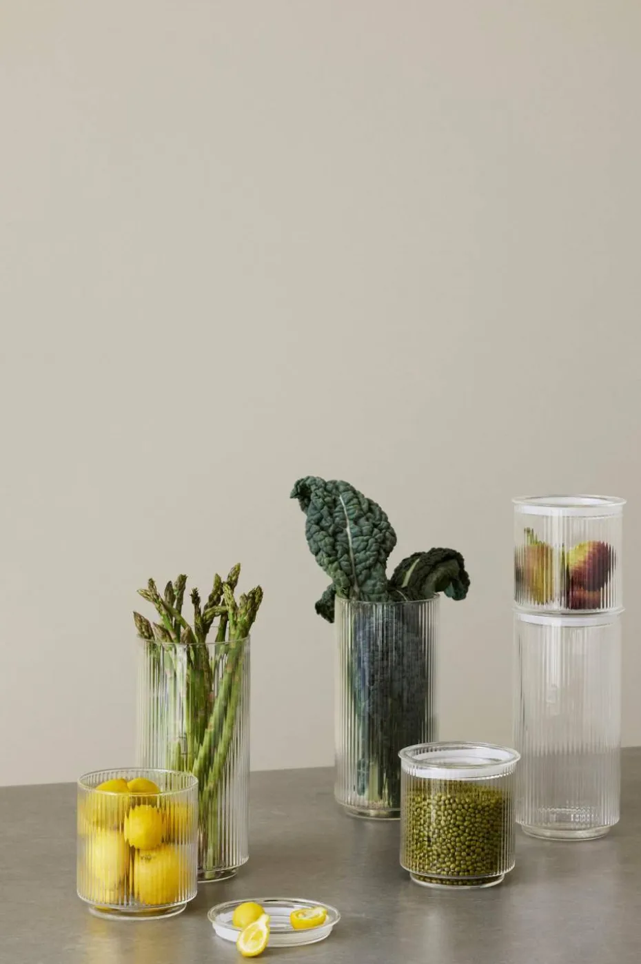 Stelton Pilastro oppbevaringskrukke 1,3 l.