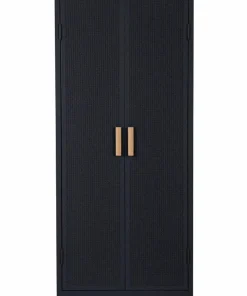 Tolix Garderobe B2 Perforated Locker Wardrobe Painted with PEFC Oak Handles