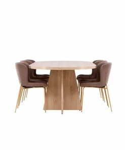 Venture Home Bootcut spisebord med Modesto spisestol