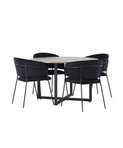 Venture Home Spisegruppe Durango med 4 stk stoler Selma