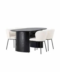 Venture Home Spisegruppe Isolde med 4 stk stoler Edina