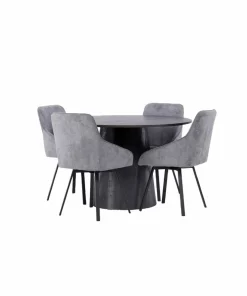 Venture Home Spisegruppe Lanzo med 4 stk stoler Rosie