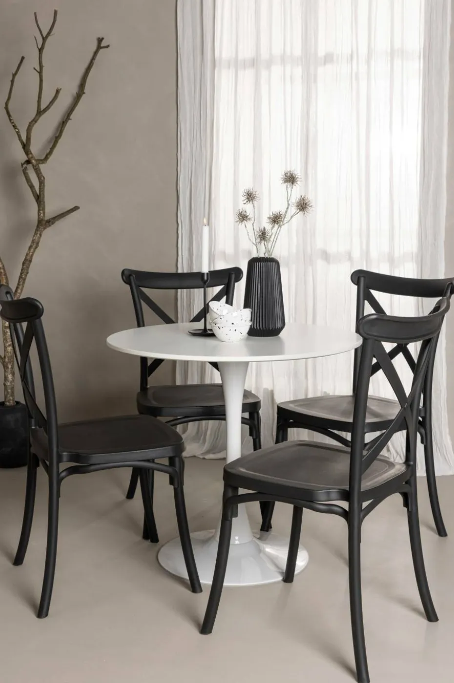 Venture Home Spisegruppe Hamden med 4 stk stoler Crosett