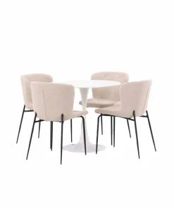 Venture Home Spisegruppe Hamden med 4 stk stoler Modesto