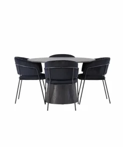 Venture Home Spisegruppe Lanzo med 4 stk stoler Selma