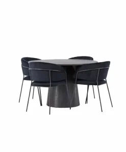 Venture Home Spisegruppe Lanzo med 4 stk stoler Selma