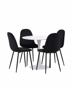 Venture Home Spisegruppe Hamden med 4 stk stoler Polar