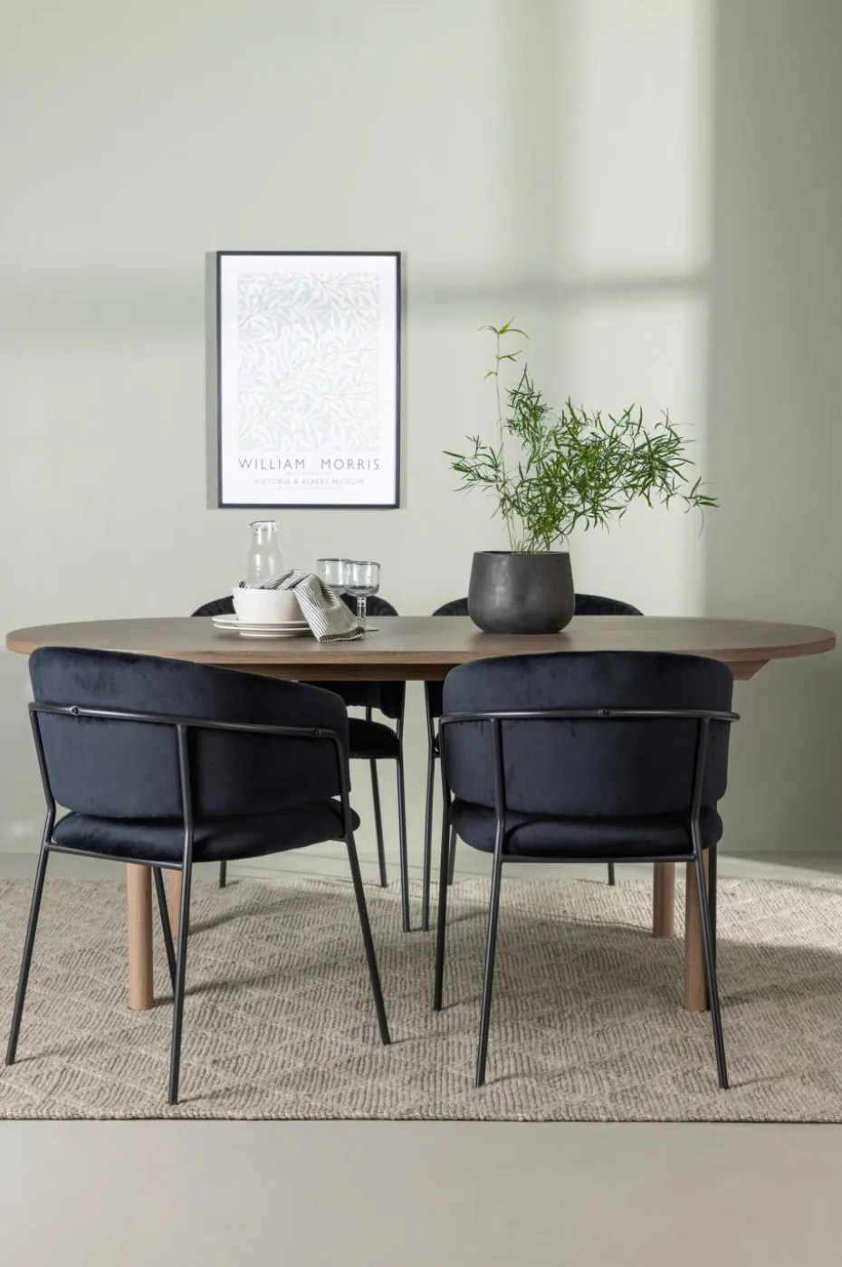 Venture Home Spisegruppe Andy med stolene Selma