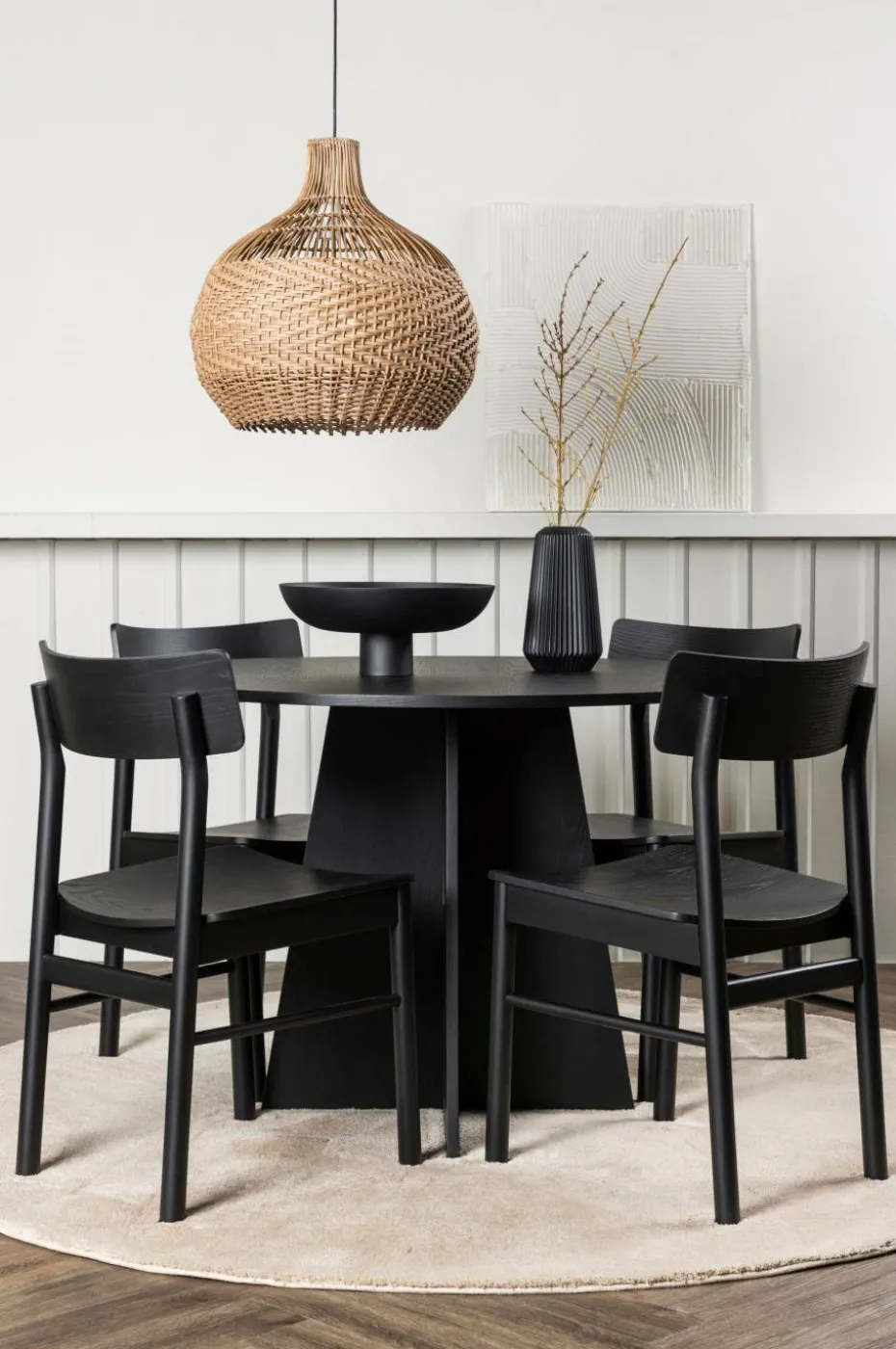 Venture Home Spisegruppe Bootcut Round og stolene Montros