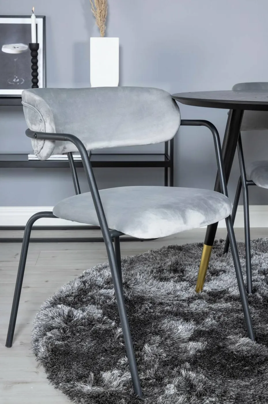 Venture Home Spisegruppe Dipp med 4 stk stoler Arrow