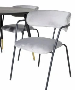 Venture Home Spisegruppe Dipp med 4 stk stoler Arrow