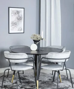 Venture Home Spisegruppe Dipp med 4 stk stoler Arrow