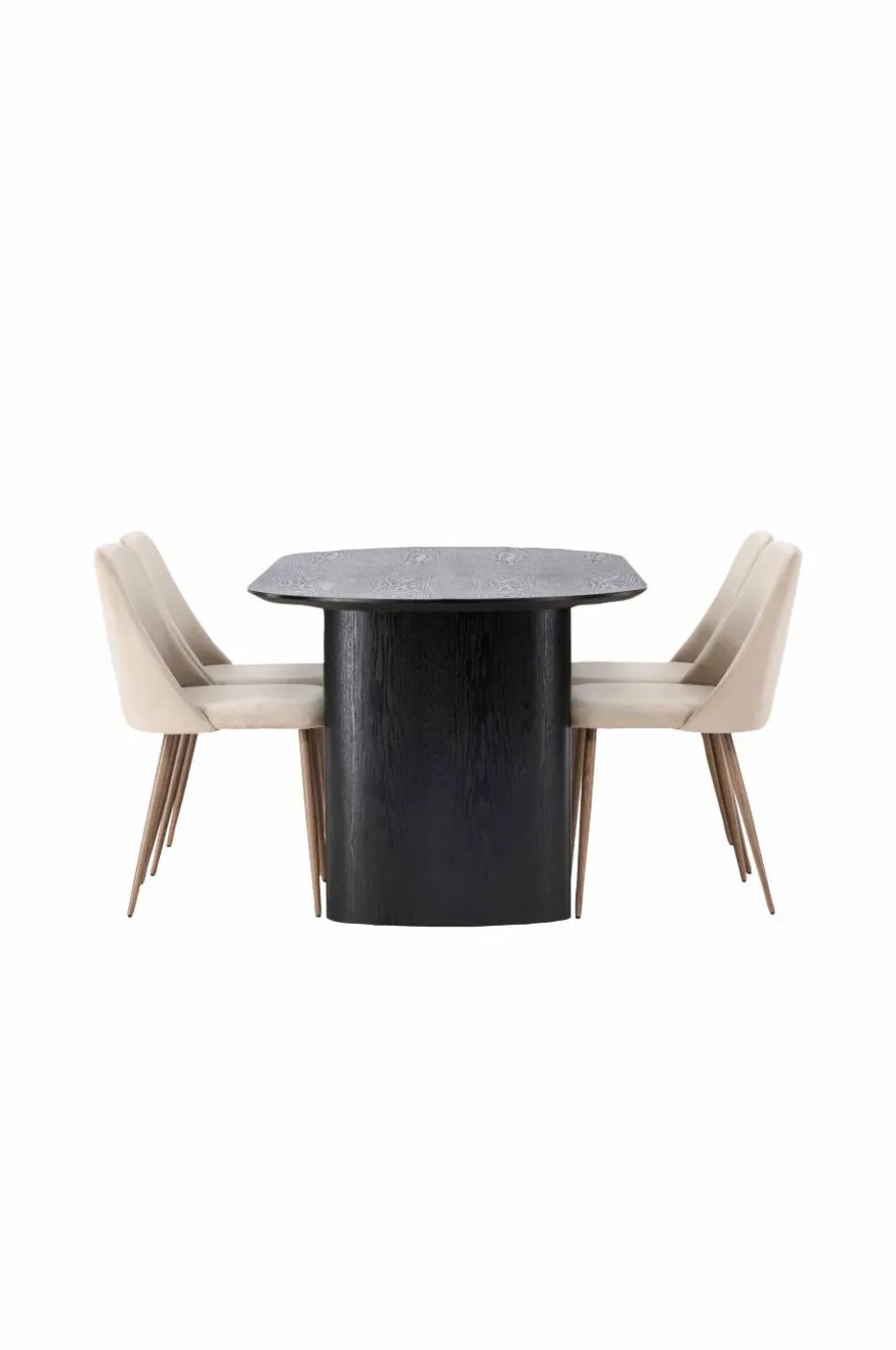 Venture Home Spisegruppe Isolde med 4 stk stoler Night