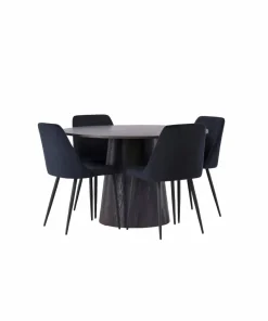 Venture Home Spisegruppe Lanzo med 4 stk stoler Night