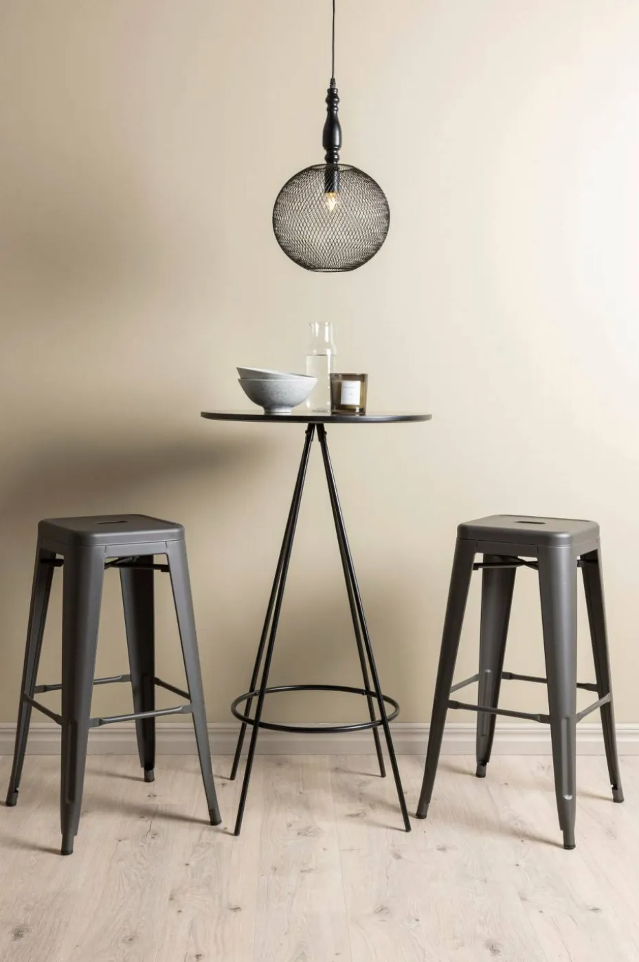 Venture Home Spisegruppe Bistro med 2 stk stoler Tempe