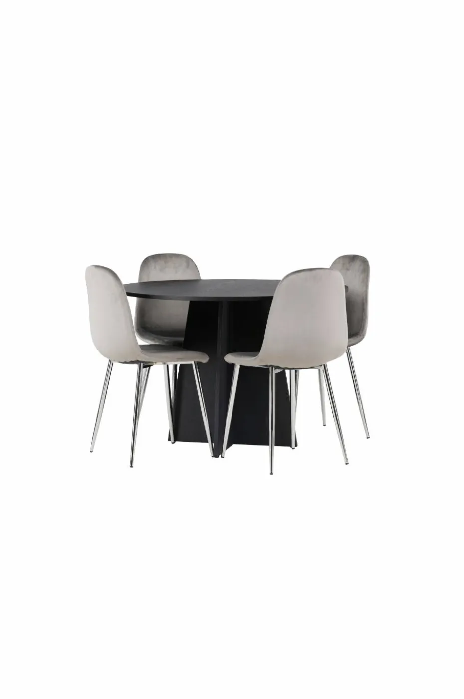 Venture Home Spisegruppe Bootcut med 4 stk stoler Eva