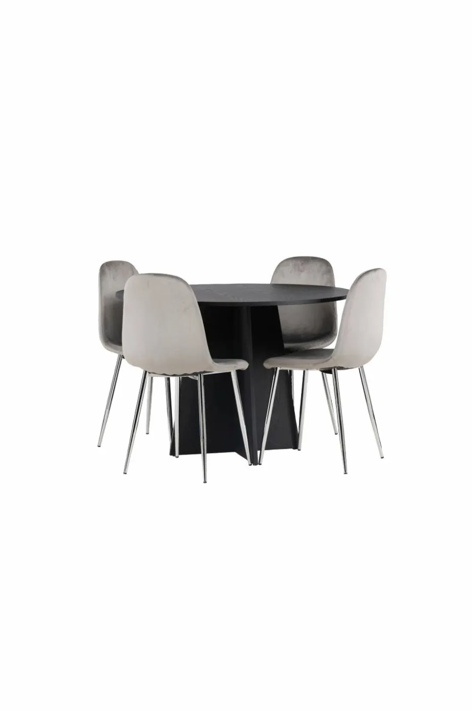 Venture Home Spisegruppe Bootcut med 4 stk stoler Eva