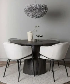 Venture Home Spisegruppe Lanzo med 4 stk stoler Evelina