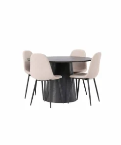 Venture Home Spisegruppe Lanzo med 4 stk stoler Polar