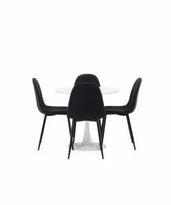 Venture Home Spisegruppe Hamden med 4 stk stoler Polar