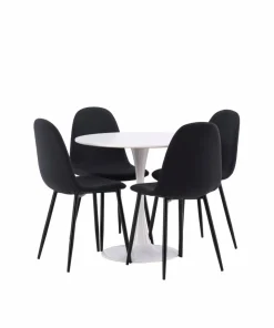 Venture Home Spisegruppe Hamden med 4 stk stoler Polar